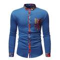 Cross Border Fashion Men's Shirt New Men's African