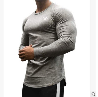 Loose And Quick Drying Sports Men's Long Sleeved Shirt