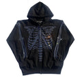 Oversized Glitter Rhinestone Hoodie Women's Loose Zip